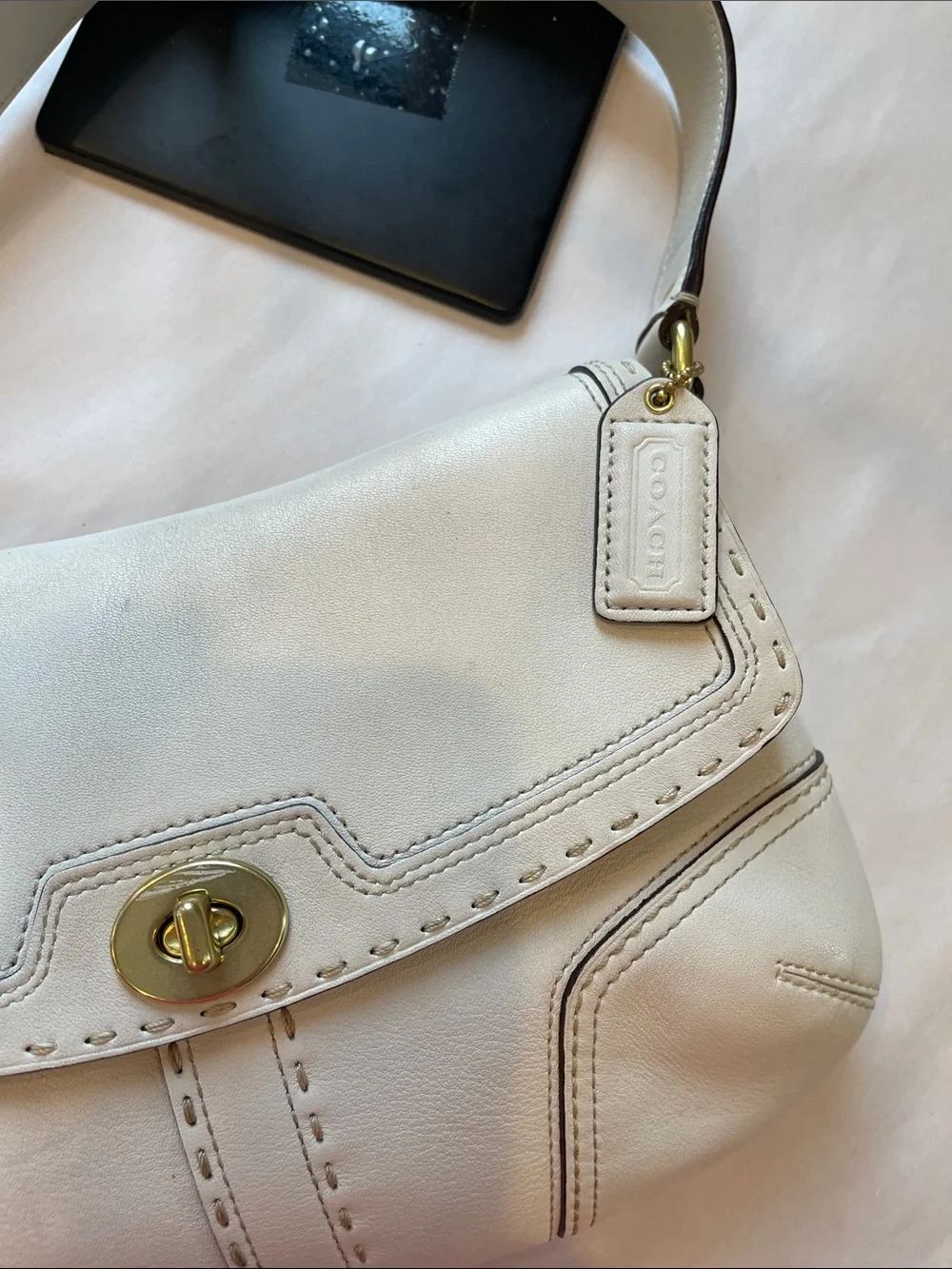 Coach cream leather